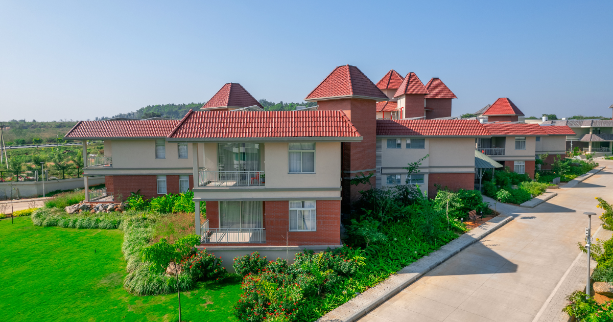 Accommodation aerial view